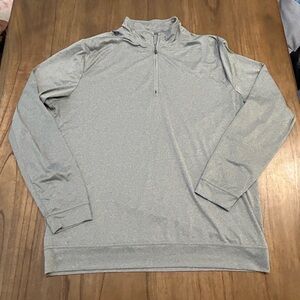 Johnnie-O Men's Flex Performance 1/4 Zip Pullover Grey Large